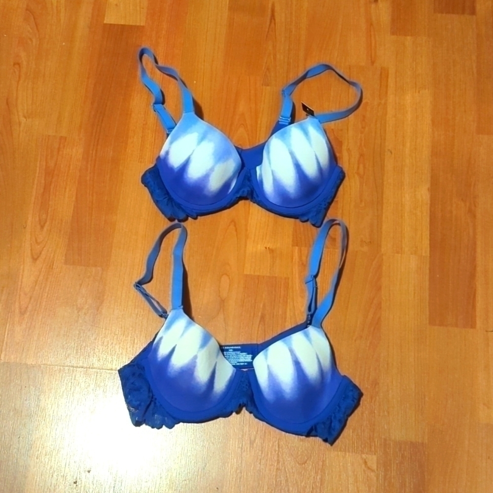 No Boundaries Purple Tie Dye Lace Padded Bras New